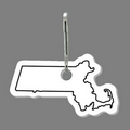Zippy Clip & State of Massachusetts Shaped Tag